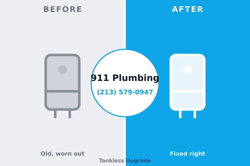 Before and after: plumbing company Tecumseh, OK